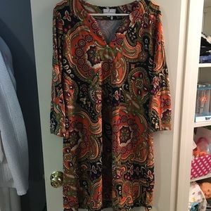 Multicolor Paisley Dress